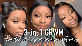 3-IN-1 GRWM! Hair, Makeup + Outfit (Glowy Summer Makeup Look) | Abiola K.