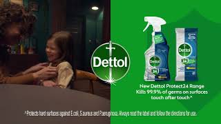 NEW Dettol Protect 24 - Keeps killing 99.9% germs touch after touch