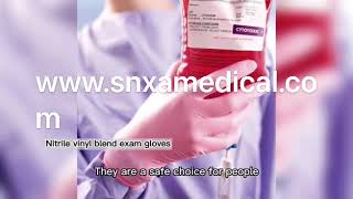 Pink nitrile gloves from XI’AN Shanneng Medical Technology Ltd