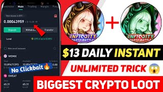 🔥 13$ Per Day Instant Withdraw In Infinity Party Battle 😍 Play To Earn Game 💥 New Crypto Loot