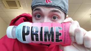 Chugging The Entire Bottle Of Prime Hydration Cherry Freeze Without Stopping! (A RARE PRIME)