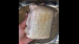 mushy soap ASMR SOAKED SOAP Soaked soap satisfying smile video asmr #satisfying 🤩 @SamaYama 2