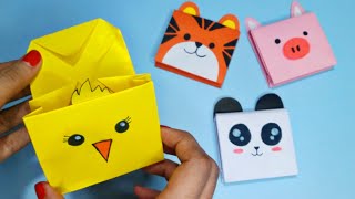 Origami Animal  Paper Wallet | Diy Paper Pouch | Paper Bag | Diy Works