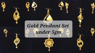 5gm Gold Pendant Sets: The Stylish & Affordable #trending #goldjewellery #pendant #shorts