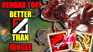 Why Rengar Top is Better than Jungle ?? ( FULL CRIT, 550 AD RENGAR. THIS IS CRAZY !! lol )