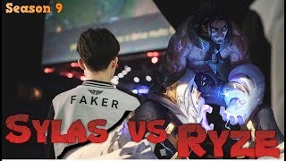 Faker - Sylas vs Ryze Mid - LoL Season 9 KR Ranked | League of Legends Replays