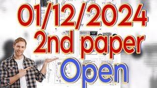 01/12/2024. 2nd paper Open. Free free tips