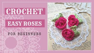 CROCHET ROSE🌺💕 Easy and fast HOW TO crochet ♥ Step by step tutorial ♥ Slow Crochet for beginners 🌺