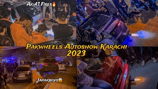 Pakwheels Auto Show Karachi 2023❤️ | Ak-47 FIRES🔥 |@JaPakboys lineup🔥