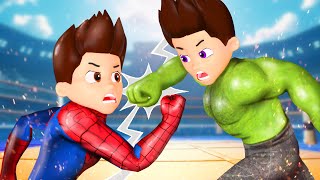 SPIDERMAN Ryder Vs HULK Ryder??! - Very Sad Story But Happy Ending | Paw Patrol 3D Animation