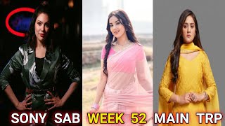 Sony Sab Week 52 Main TRP | Sab Tv Serials Ki Duniya