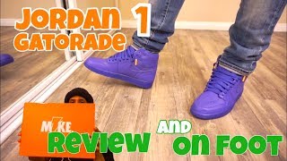 Jordan 1 Gatorade Purple Review + On Foot