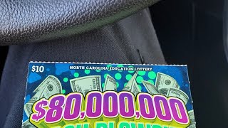 $10 North Carolina lottery ticket