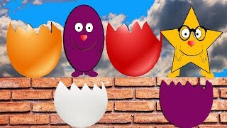 The Shapes | THE VIVASHAPES | Surprise Wall 2. Video for kids and toddlers.