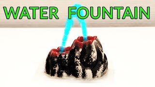 How to make a water fountain volcano with your own hands DIY idea