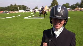 Emma Thomas very pleased with her performance at Burghley