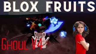 I got Ghoul V4 race in Blox Fruits!