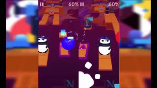 Rolling sky 8th￼ birthday level easy and hard side by side