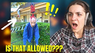 Crazy Halloween Decors Reaction | The Best Halloween Decorations & Over-the-top Halloween House 🎃👻