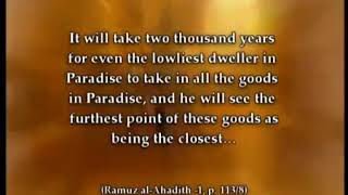 PARADISE IN THE WORDS OF THE PROPHET SAAS 1 WEALTH IN PARADISE