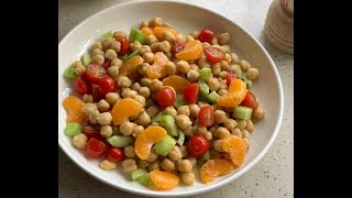 Healthy chickpea salad