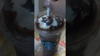 Inserting straw #asmr #asmrsounds #asmrvideos #satisfying #starbucks