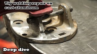 Tig welding repair on a aluminum casting