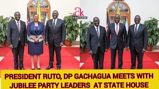 PRESIDENT RUTO, DP GACHAGUA MEETS WITH JUBILEE PARTY LEADERS  AT STATE HOUSE