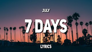 July - 7 Days (Lyrics)