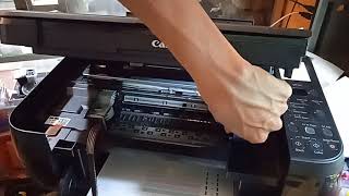 cara pasang infus printer canon mp287