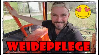 Weidepflege mit Manni - SAME Falcon 50 | Pferde Hoschi