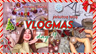 METAMORFOZA MOJEGO POKOJU NA ŚWIĄTECZNY! 🎄 UBIERAM CHOINKĘ | VLOGMAS 2021 DAY 4