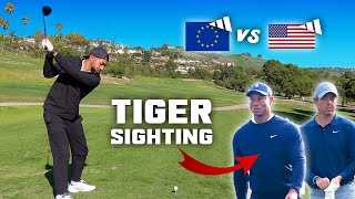 Seeing Tiger up close for the first time | UK vs US Adidas Golf | Part 3