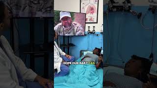 Pregnant woman about to give birth receives message from military husband #baby #military #shorts