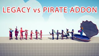 LEGACY TEAM vs PIRATE ADDON TEAM - Totally Accurate Battle Simulator TABS