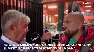 Masiva SOLIDARIDAD que se concentra en el Mestalla para los afectados de la DANA