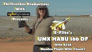 E-Flite UMX Habu 180 DF Maiden Flight With ChuckT