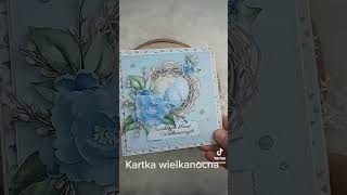 kartka wielkanocna stworzona z kolekcji od @PaperHeavenpapers