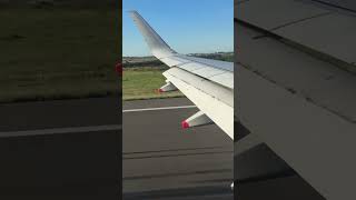 British Airways Airbus A320 Sharklets takeoff from Paris CDG! #avaition #airbus