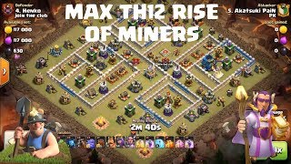 TH12 TH11 war attack Strategy | Rise of miners