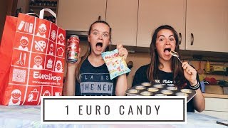 eating candy from the €1 shop