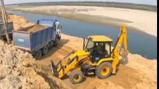 Jcb 3dx Eco Excellence Backhoe Machine Loading Mud In Mahindra and Newholland Tractor | Jcb Video