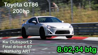 Toyota GT86 8:02,34 Nurburgring Nordschleife