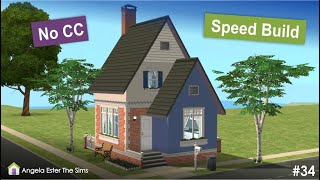 Mini casa com lareira para um casal no The Sims 2