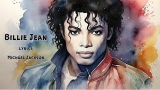 Michael Jackson - Billie Jean (Lyrics Video with Stunning Watercolor Art)