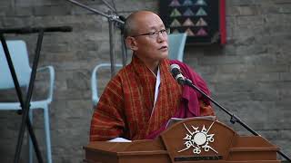 Welcome remarks by the President of Centre for Bhutan and GNH Studies (CBS) Dasho Karma Ura