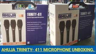 AHUJA TRINITY-411 VOCAL & MUSIC MICROPHONE🎤 UNBOXING