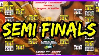 Digimon Tournament Semifinals! Vital Bracelet BE Arena App Dragons and Deities Discord Tour