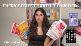 every single book series I'm in the middle of (will I continue them?)