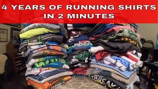 4 Years of Running Shirts in 2 Minutes